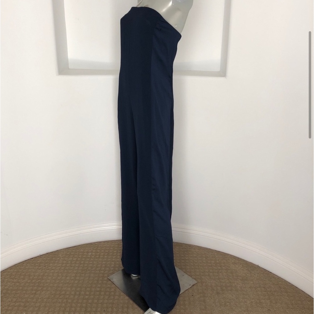 Zara Basic Collection Navy Strapless Jumpsuit - image 5